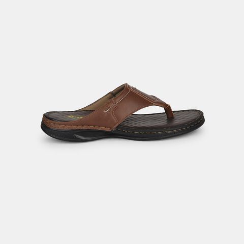 Bata tan casual thong slippers for men